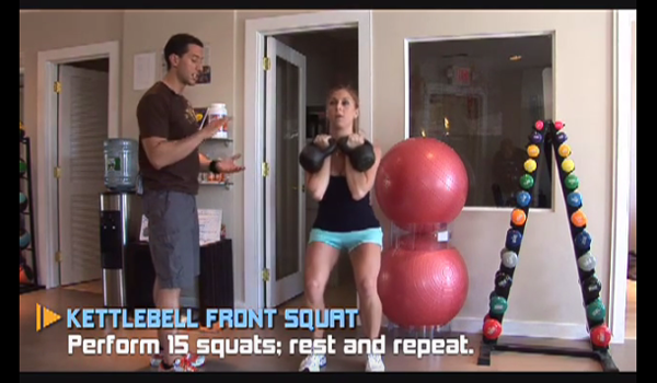 Kettlebell Front Squat Exercise for Weight Loss